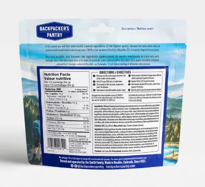 Dark Chocolate Mousse Mix with Cookie Crumb | Backpacker's Pantry