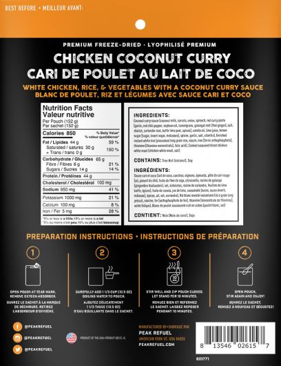 Chicken Coconut Curry | Peak Refuel