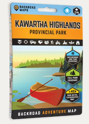 Kawartha Highlands Provincial Park Ontario - Park Map | Waterproof | Backroad Mapbooks