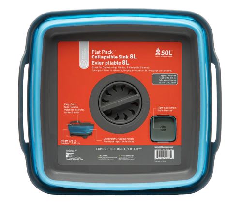 Flat Pack Collapsible Sink | 8L | SOL