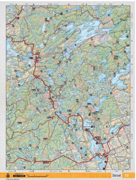 Dorset Adventure Topographic Map | CCON 52 | Backroad Maps
