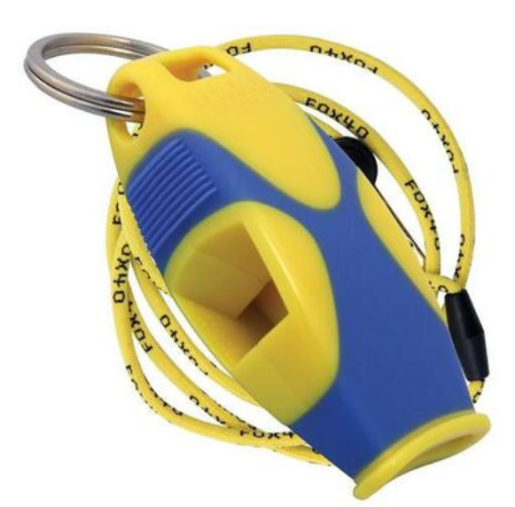 Sharx Pealess Whistle + Lanyard | Fox 40