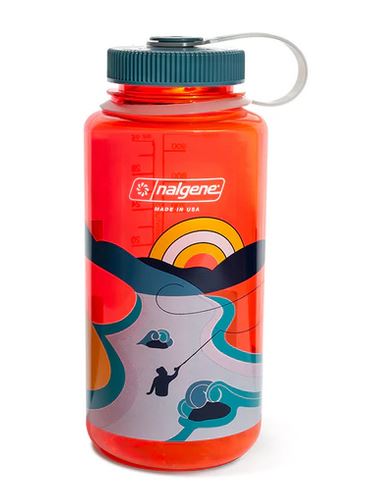 32oz Wide Mouth Tritan Water Bottle | Retro Pomegranate | Nalgene