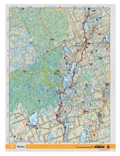 Minden Waterproof Topographic Map | CCON37 | Backroad Mapbooks