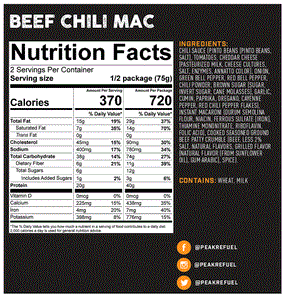 Beef Chili Mac | Peak Refuel