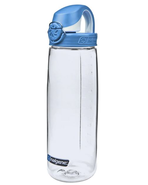 24oz On The Fly Tritan | Clear Bottle with Seaport Blue Cap | Nalgene