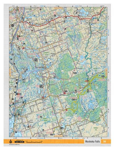 Muskoka Falls Waterproof Topographic Map | CCON36 | Backroad Mapbooks