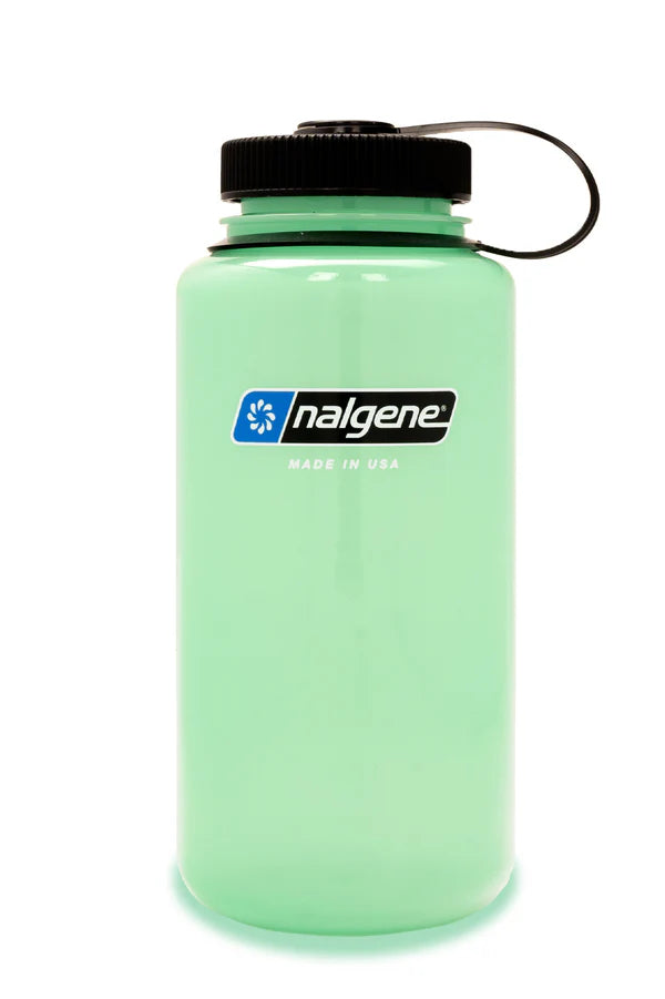 32oz Wide Mouth Water Bottle | GLOW GREEN | Nalgene