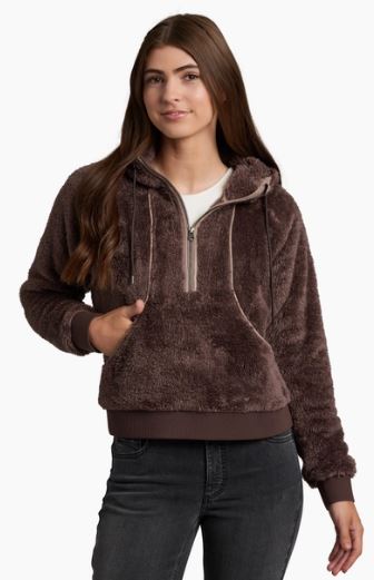 Women's Avina Flight Pullover Partial Zip Hoodie | Kuhl