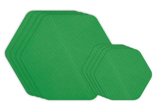 Tenacious Tape Hex Repair Patches | Green | Gear Aid