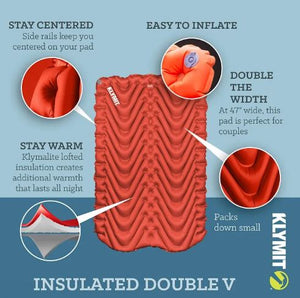 Insulated Double V Sleeping Pad | Klymit