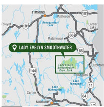 Lady Evelyn Smoothwater Provincial Park Map | Backroad Maps
