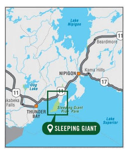Sleeping Giant Provincial Park Adventure Map | Backroad Maps