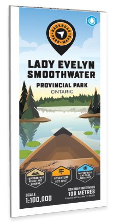 Lady Evelyn Smoothwater Provincial Park Map | Backroad Maps