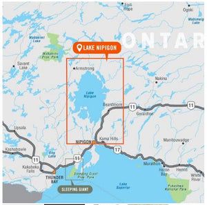 Lake Nipigon Ontario Adventure Map | Backroad Maps