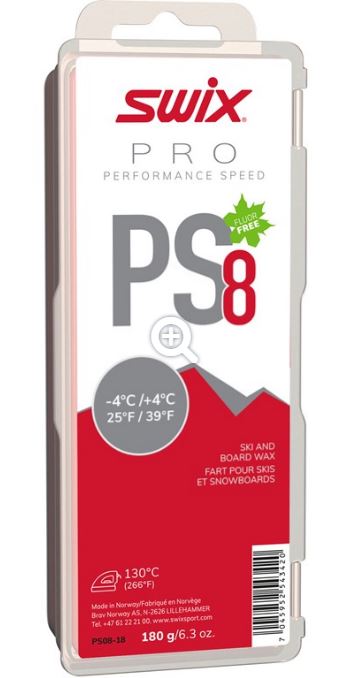 PS8 Red Ski and Board Wax | Swix