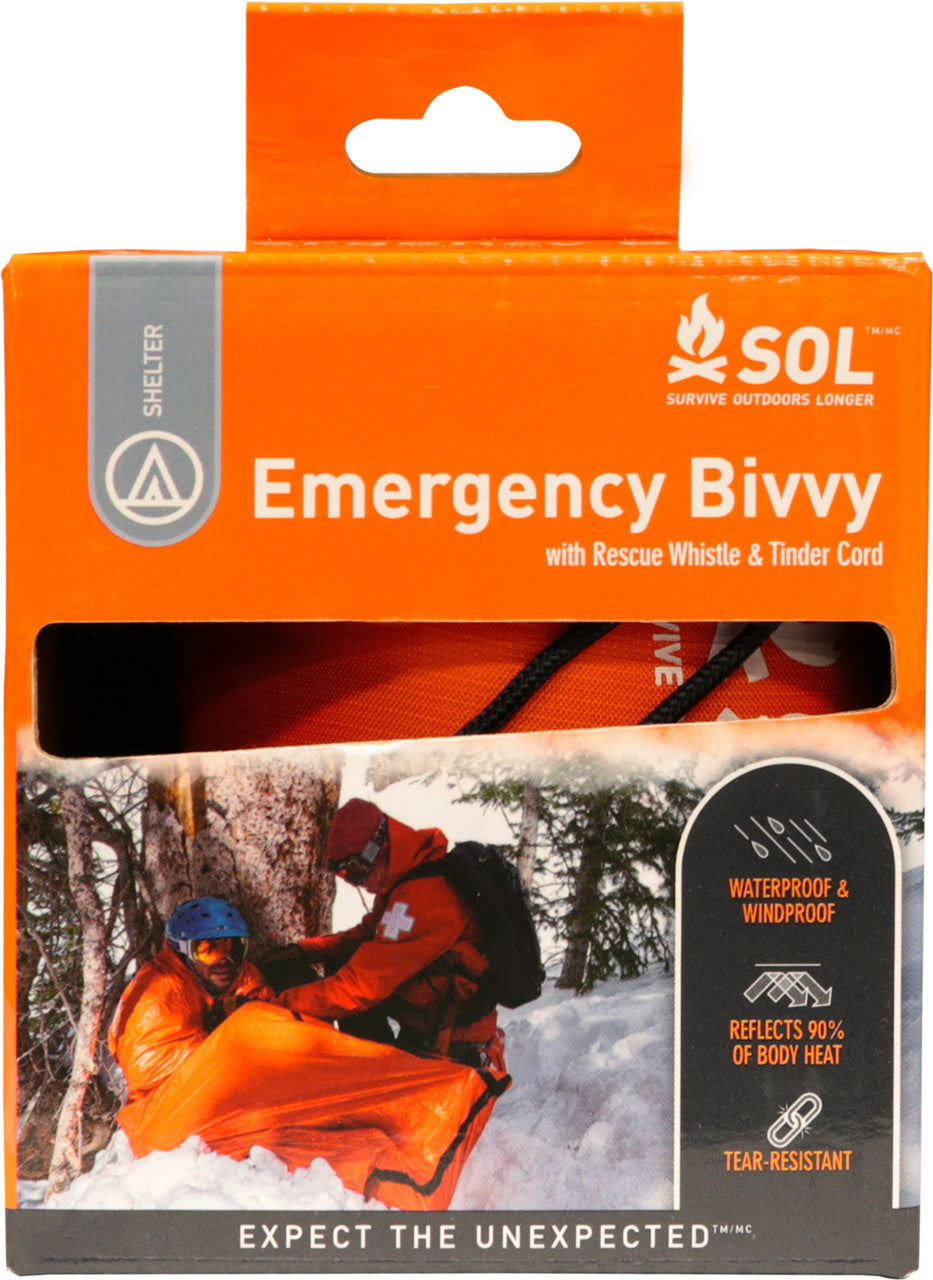 Emergency Bivvy with Rescue Whistle & Tinder Cord | SOL
