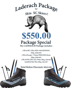 Men's Laderach Ski Package | Adult Ski Bundle