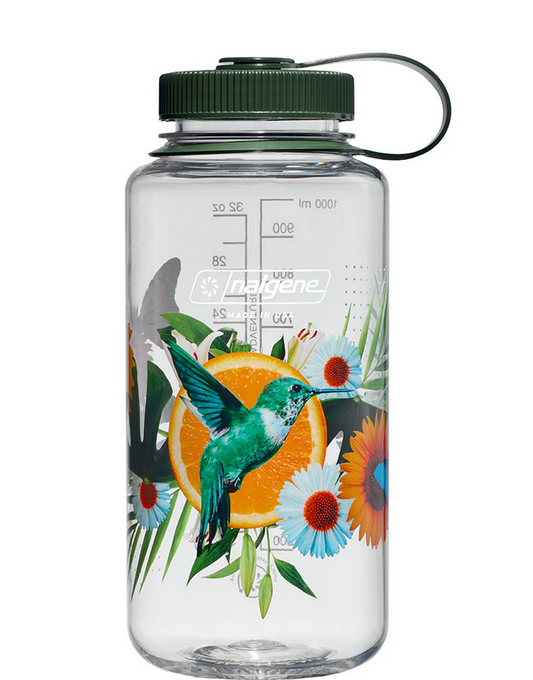 32oz Wide Mouth Sustain Water Bottle | Citrus Hummingbird | Nalgene