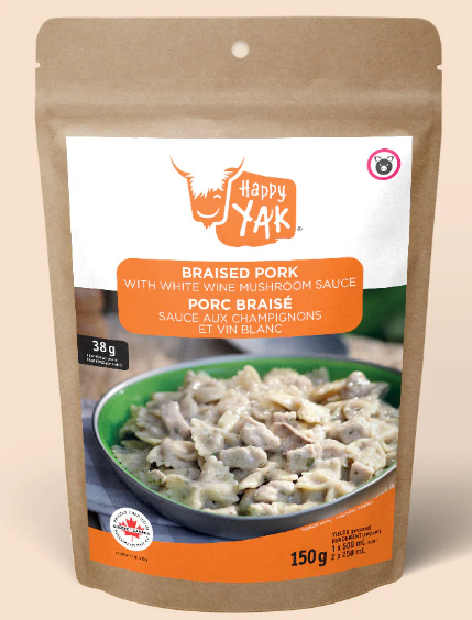 Braised Pork with White Wine Mushroom Sauce | Happy Yak