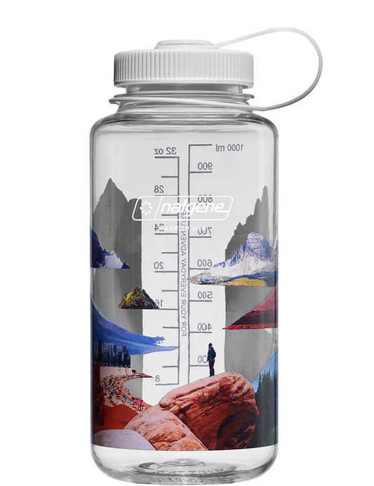 32oz Wide Mouth Sustain Water Bottle | Mixed Lanscapes | Nalgene