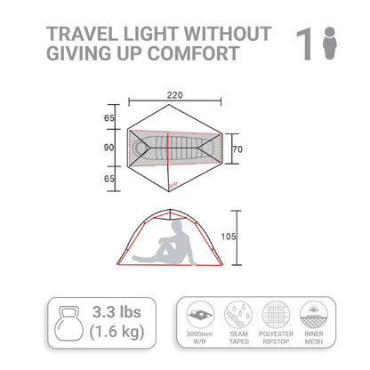 Ultra Light 1P Tent | Treqa