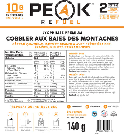 Mountain Berry Cobbler | Peak Refuel