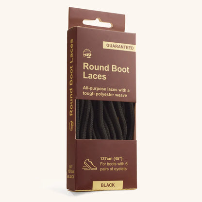 Round Boot Laces | Black | 71" | Adventure Andy