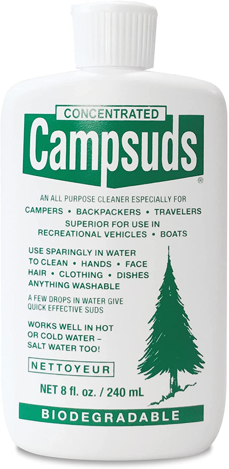 8 fl oz | Campsuds Concentrated Biodegradable Soap | Campsuds