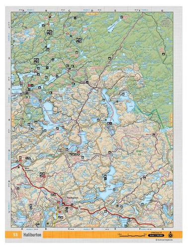 Haliburton Waterproof Adventure Map | CCON53 | Backroad Mapbooks