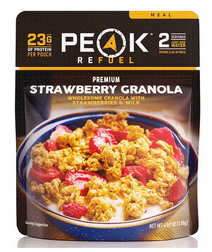 Strawberries & Granola with Milk | Peak Refuel