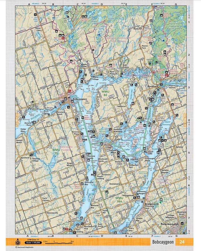 Bobcaygeon Topogaphic Map | CCON24 | Backroad Mapbooks