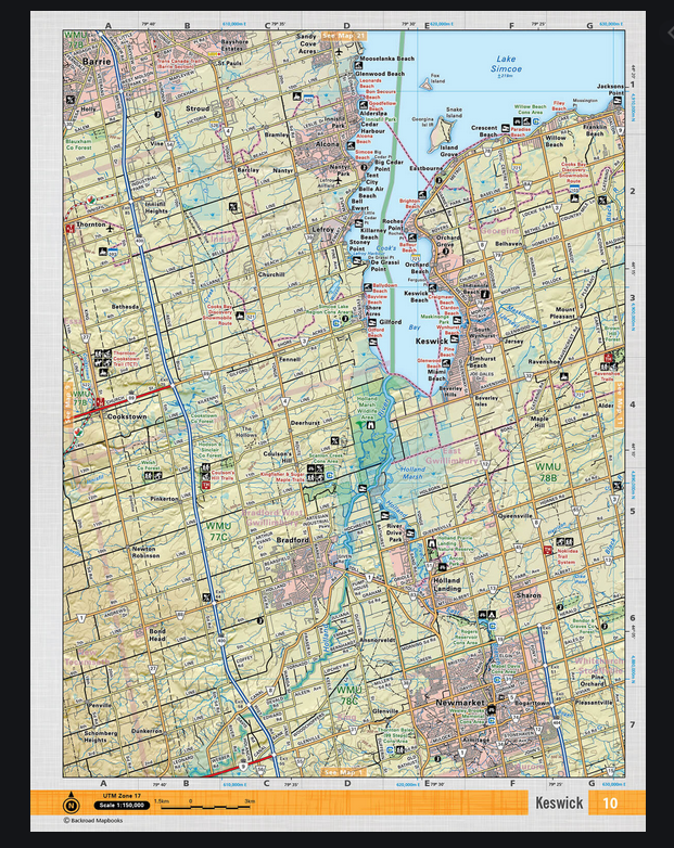 Keswick Adventure Topographic Map | CCON10 | Backroad Mapbooks