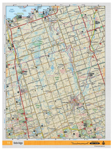 Uxbridge Adventure Topographic Map | CCON11 | Backroad Mapbooks