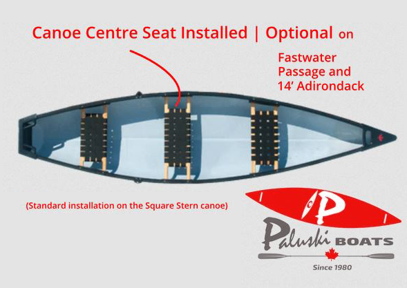 Canoe Centre Seat Installed | Optional