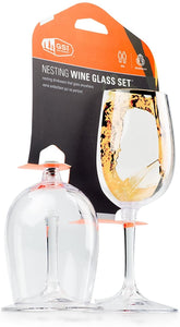 Nesting White Wine | Plastic Glass Set | GSI Outdoors