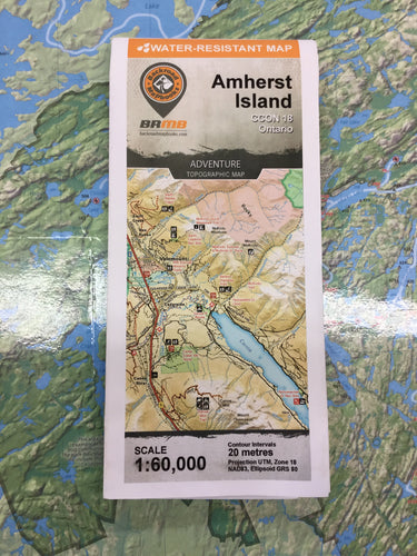 Amherst Island Topographic Map | CCON18 | Backroad Mapbooks