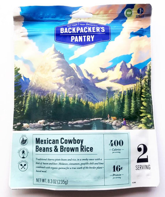 Mexican Cowboy Beans and Brown Rice by Backpacker’s Pantry