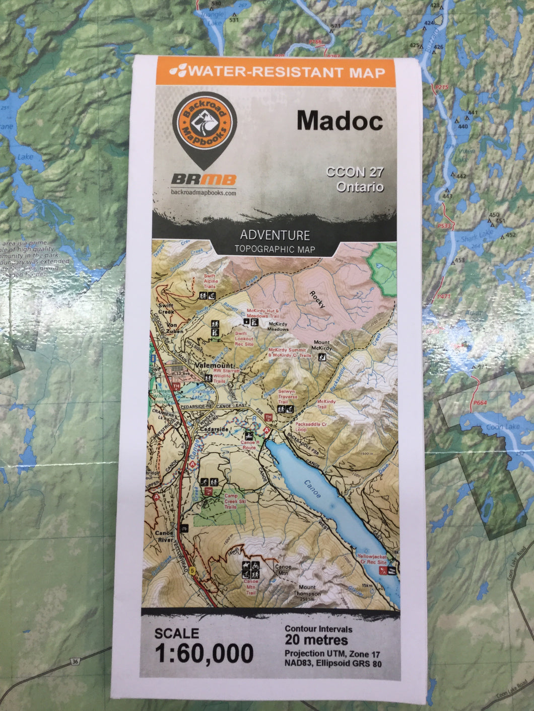 Madoc Topographic Map | CCON27 | Backroad Mapbooks