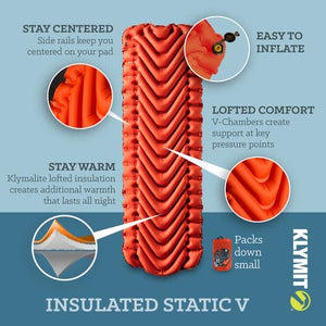 Insulated Static V | Insulated Sleeping Pad | Klymit
