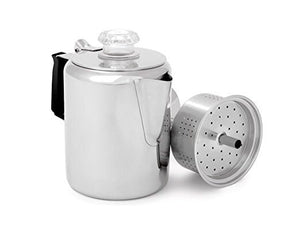 12 Cup Coffee Percolator | Glacier Stainless Steel | GSI Outdoors