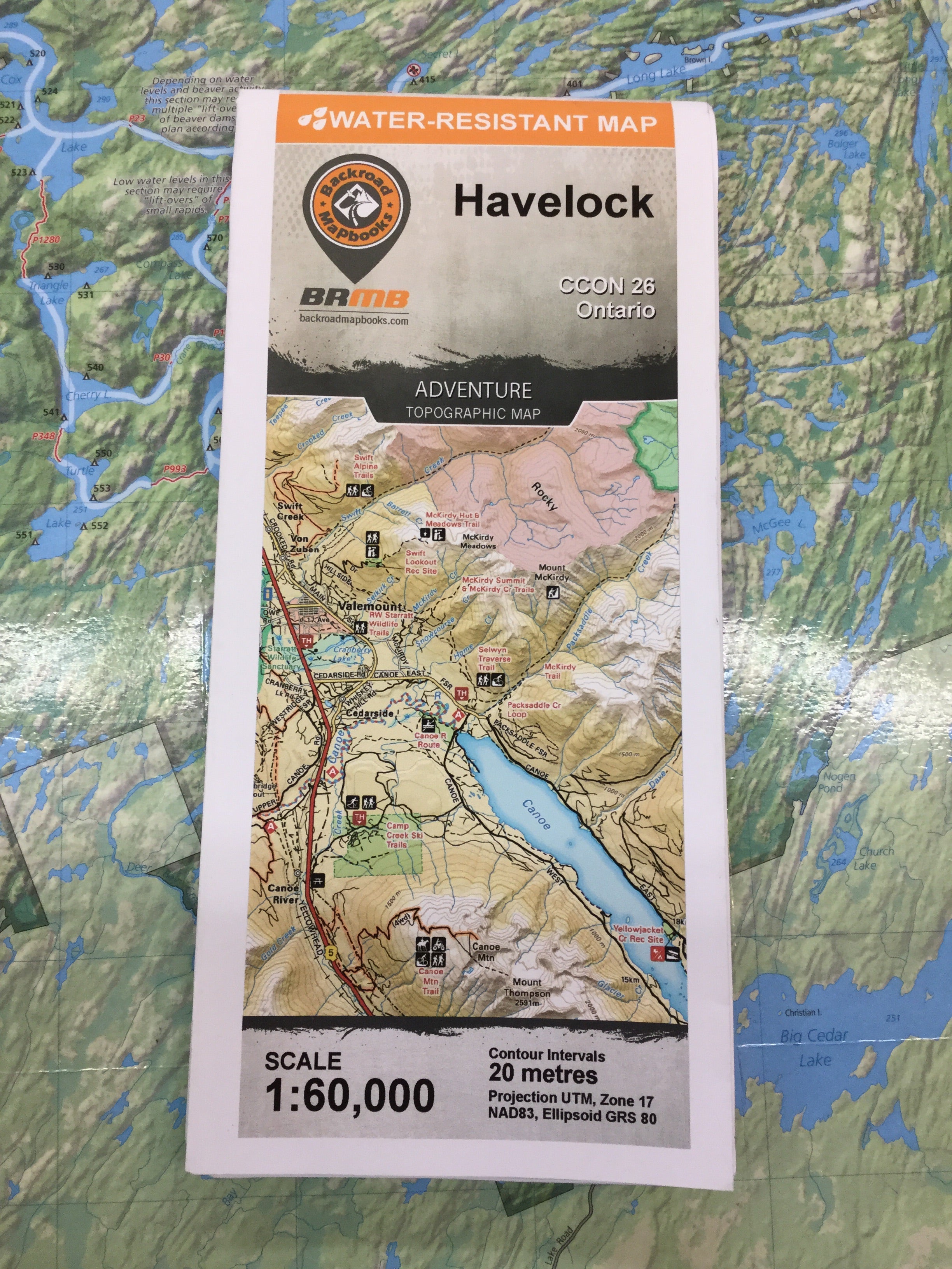 Hadlock Map Havelock Adventure Map | CCON26 | Backroad Mapbooks – Adventure Outfitters