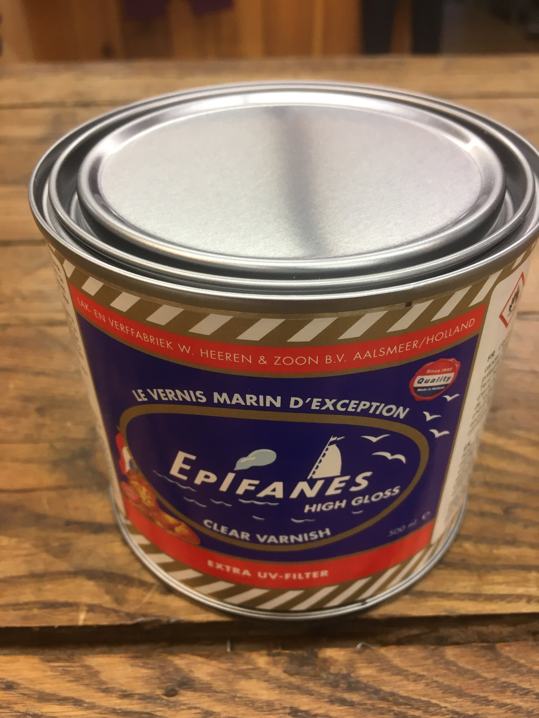Clear High Gloss Marine Varnish 500ml by Epifanes