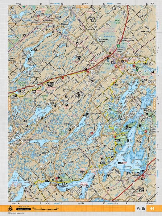Perth Adventure Topographic Map | CCON44 | Backroad Mapbooks ...